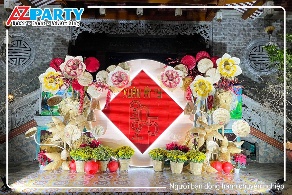 tiểu cảnh rực rỡ với ánh đèn led khi về đêm