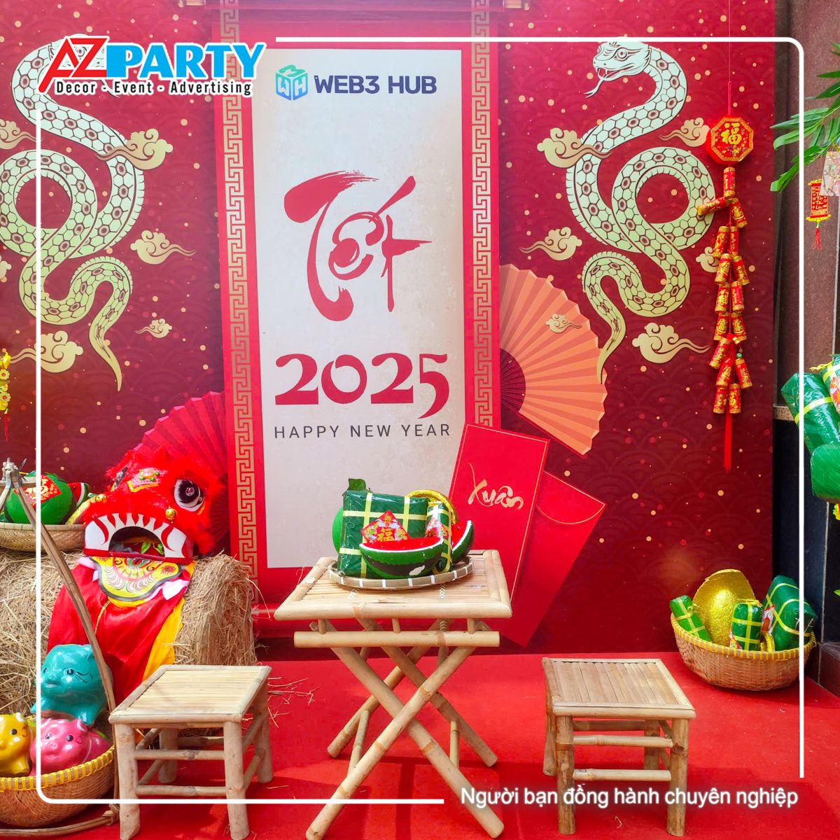 bộ bàn ghế tre, mẹt bánh chưng bánh tét