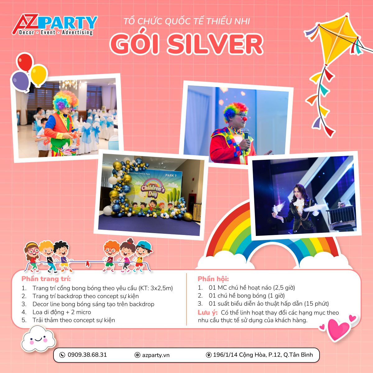 Quốc tế thiếu nhi - Gói silver - AZparty